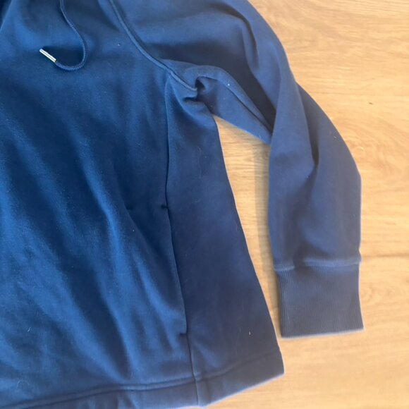 ATHLETA Cozy Karma 1/4 Zip Hoodie Enchanted Blue Sport Sweatshirt size XL - Picture 4 of 11